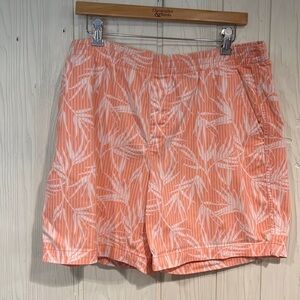 Lands End Coral Mid Rise Shorts Size 16